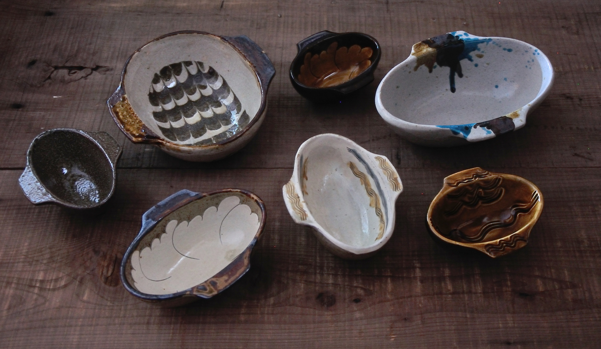 人気ブランドの 岩井窯　象嵌　角皿　2枚セット 食器